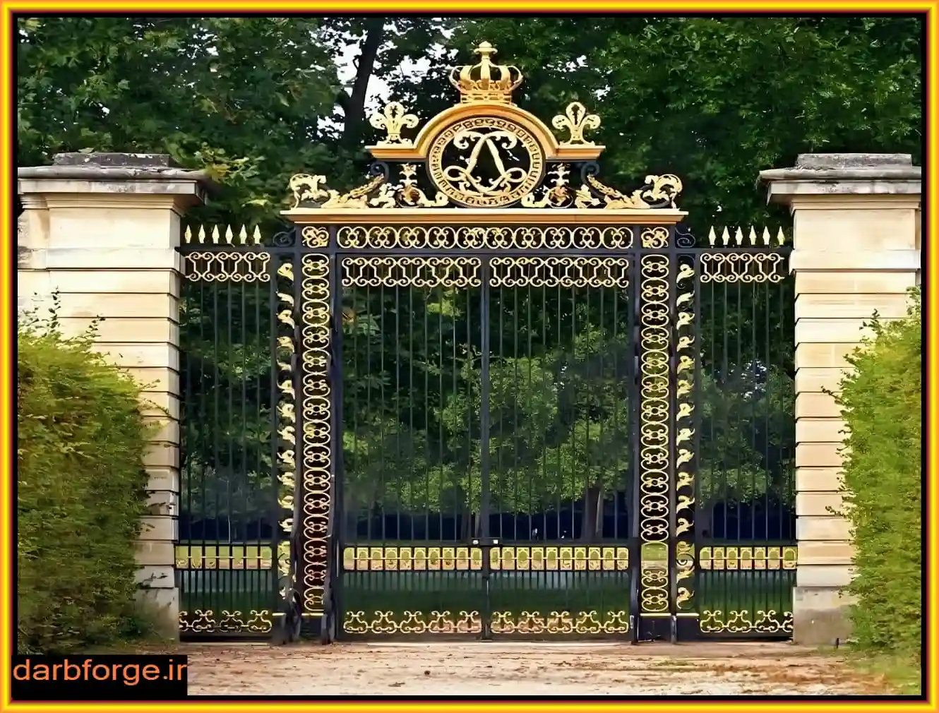 درب باغ ویلایی فلزی