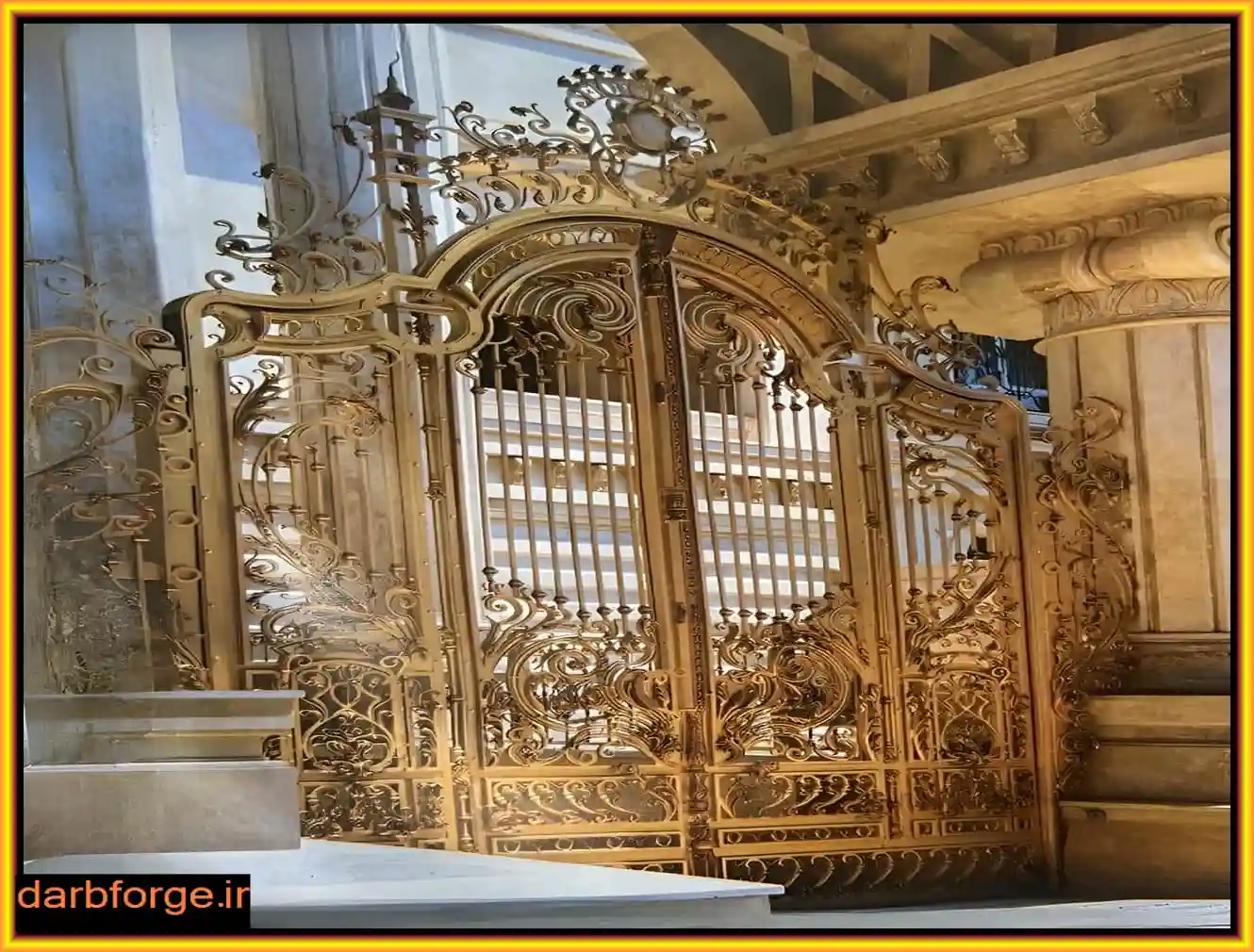 درب پارکینگ فرفورژه ویلایی درب پارکینگ فرفورژه ویلایی