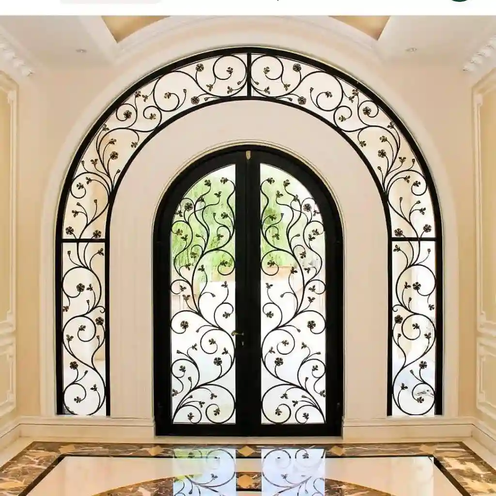 درب فرفورژه ورودی راه پله درب فرفورژه ورودی راه پله