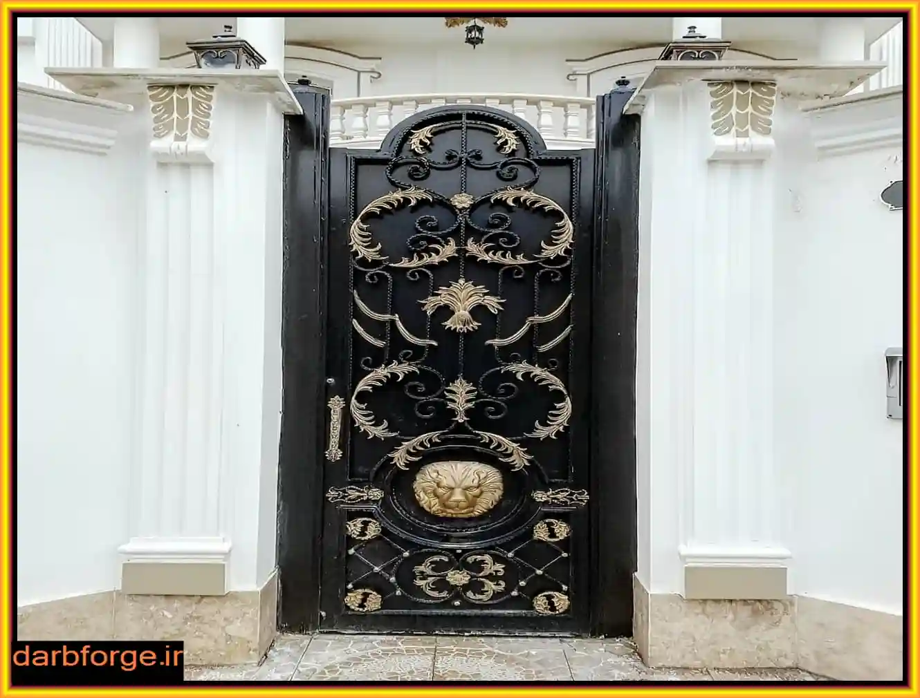 درب فرفورژه باغ تک لنگه پارکینگی درب فرفورژه باغ تک لنگه پارکینگی