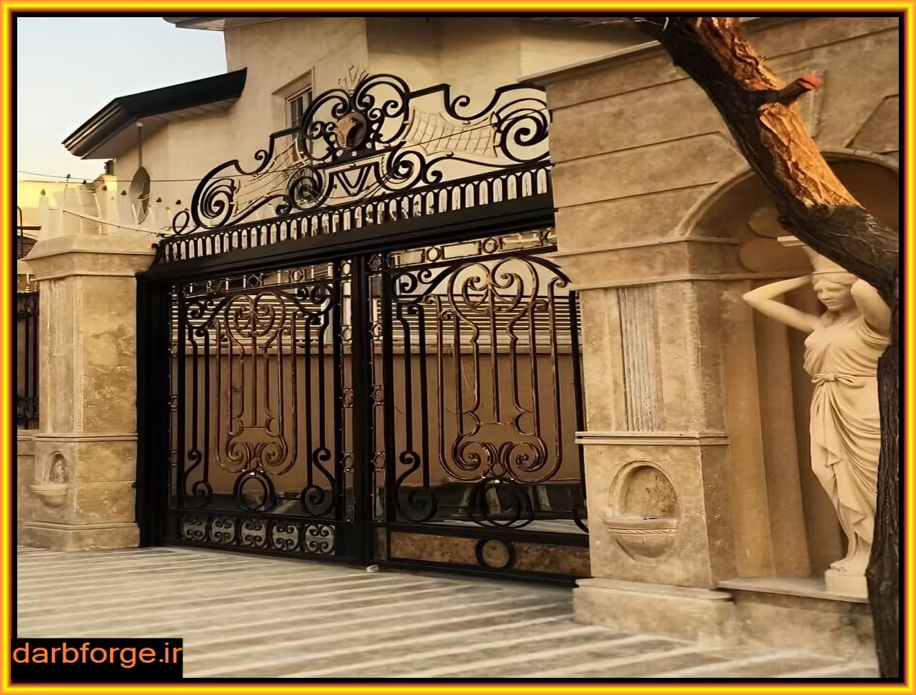 درب باغی شیک مدل ترکیبی درب باغی شیک مدل ترکیبی