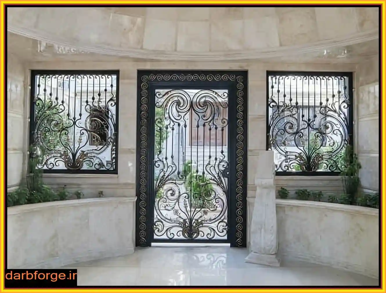 درب آهنی تک لنگه فرفورژه درب آهنی تک لنگه فرفورژه