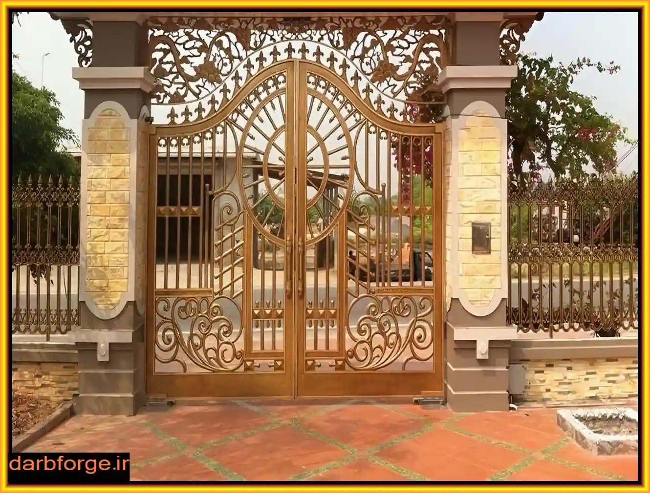 درب ورودی ویلایی فلزی درب ورودی ویلایی فلزی
