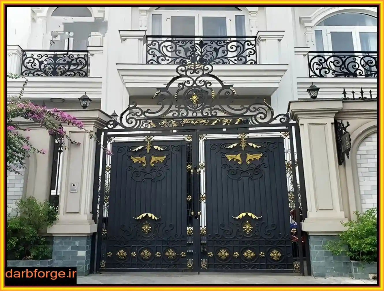 درب فلزی با پوشش رنگی مدرن درب فلزی با پوشش رنگی مدرن