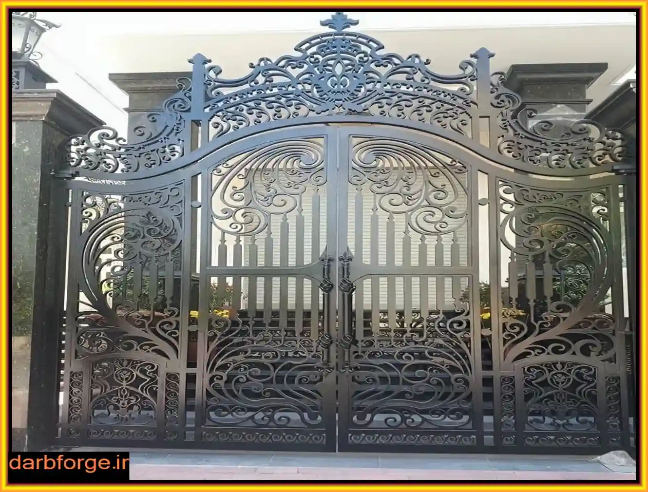 مدل درب حیاط دو لنگه شیک مدل درب حیاط دو لنگه شیک