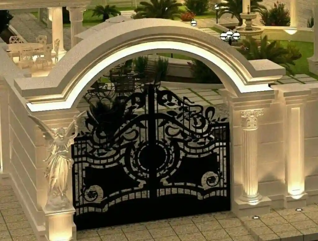 رنگ سیاه برای درب حیاط رنگ سیاه برای درب حیاط