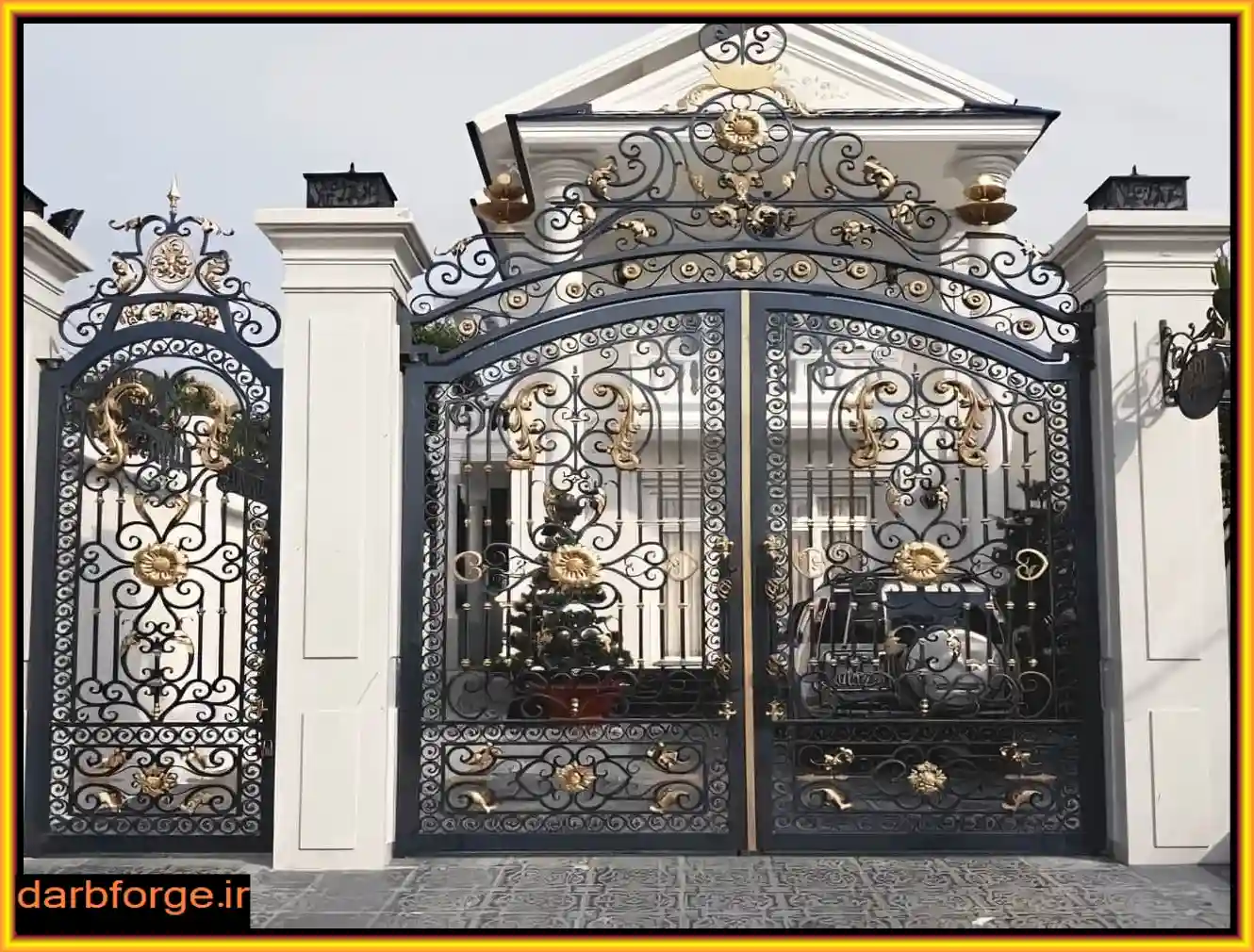 قیمت درب فرفورژه تک لنگه و دو لنگه پارکینگ