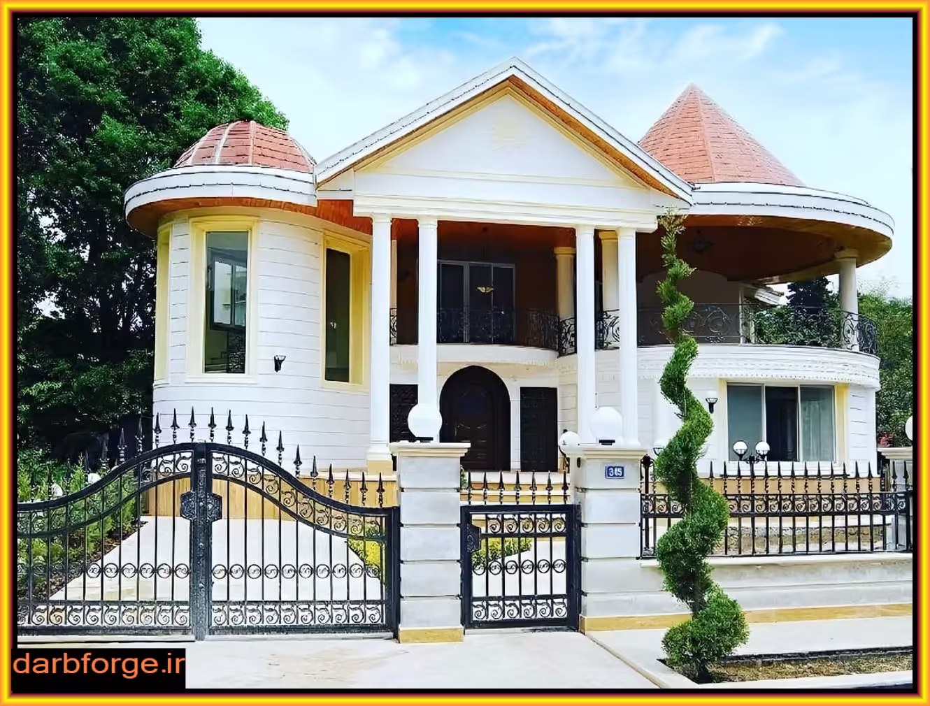 مراحل ساخت و نصب درب فرفورژه
