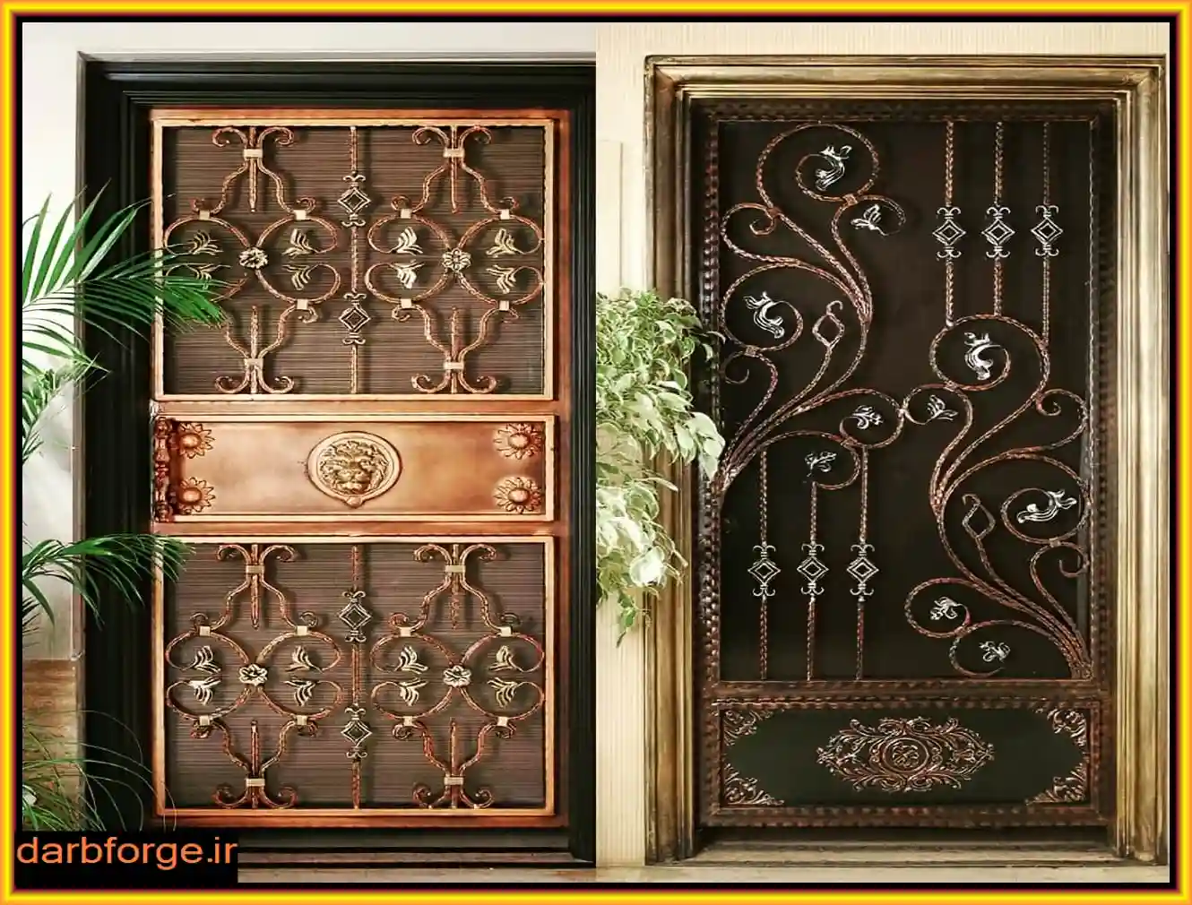 درب فرفورژه تک لنگه درب فرفورژه تک لنگه