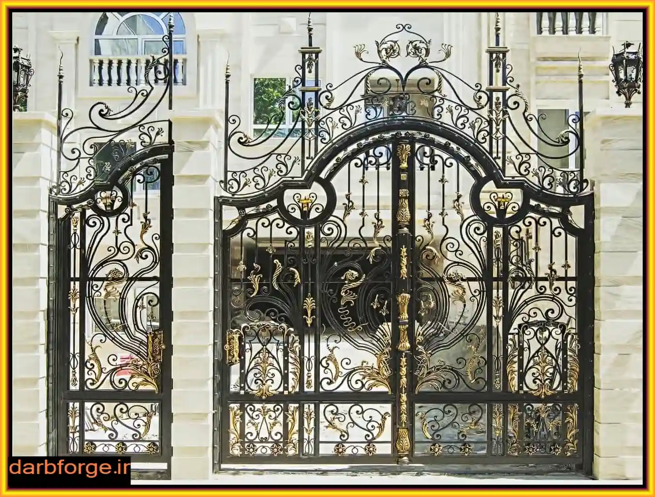 ابعاد و ضخامت مناسب درب فرفورژه