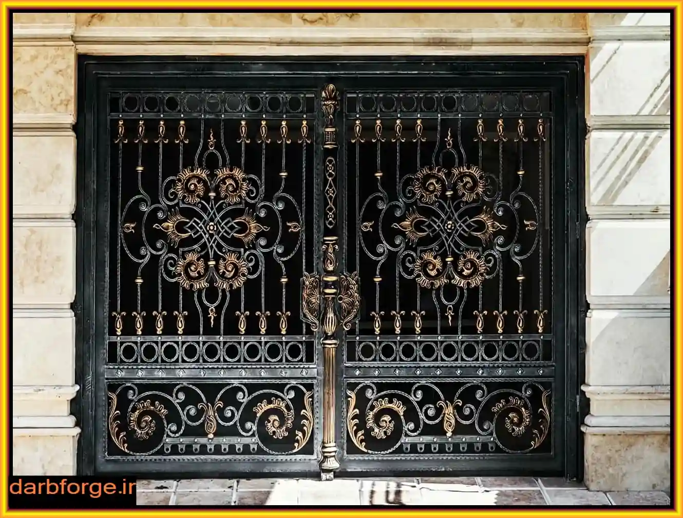 درب پارکینگی دو لنگه لولایی درب پارکینگی دو لنگه لولایی