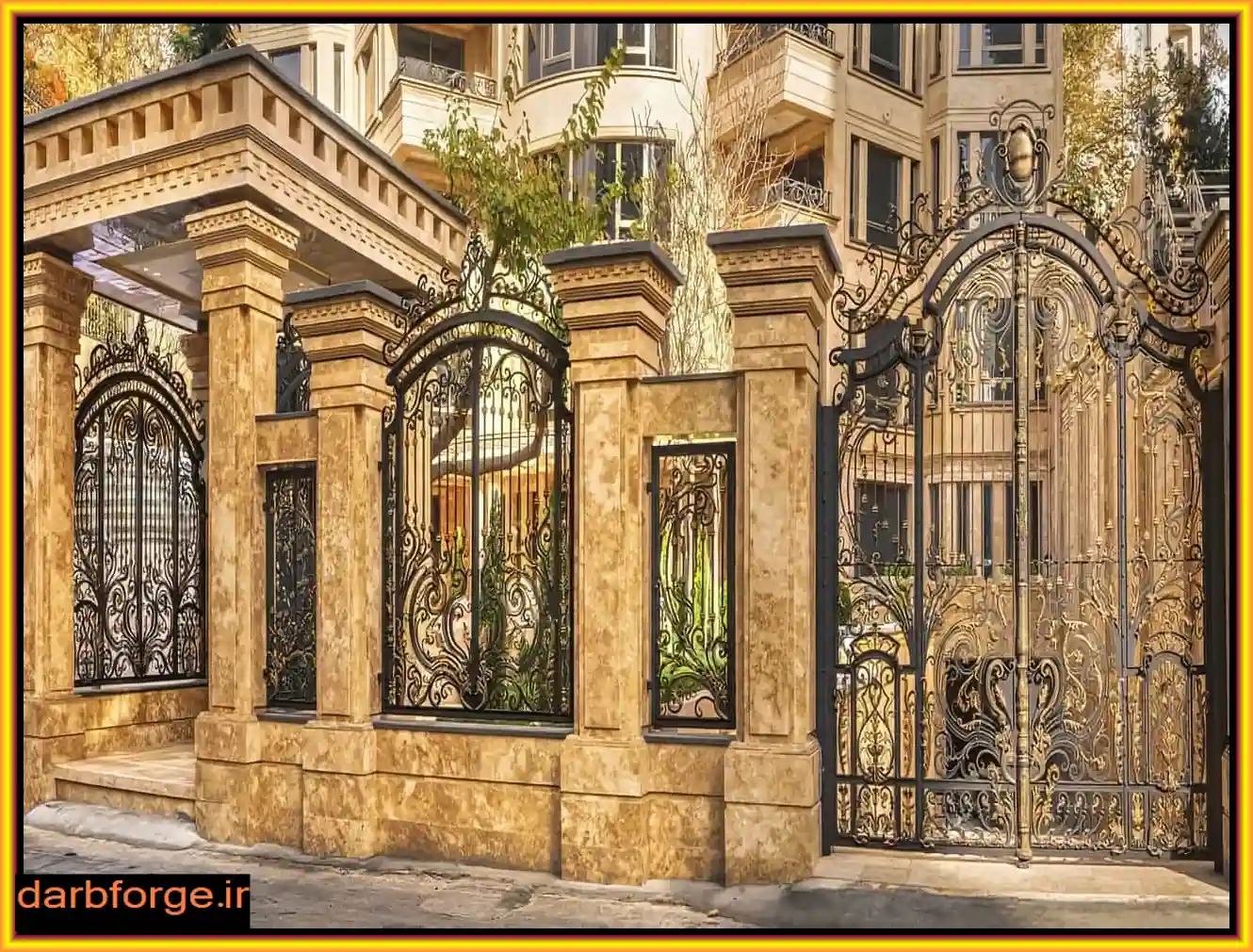 مدل های پرطرفدار درب حیاط فرفورژه