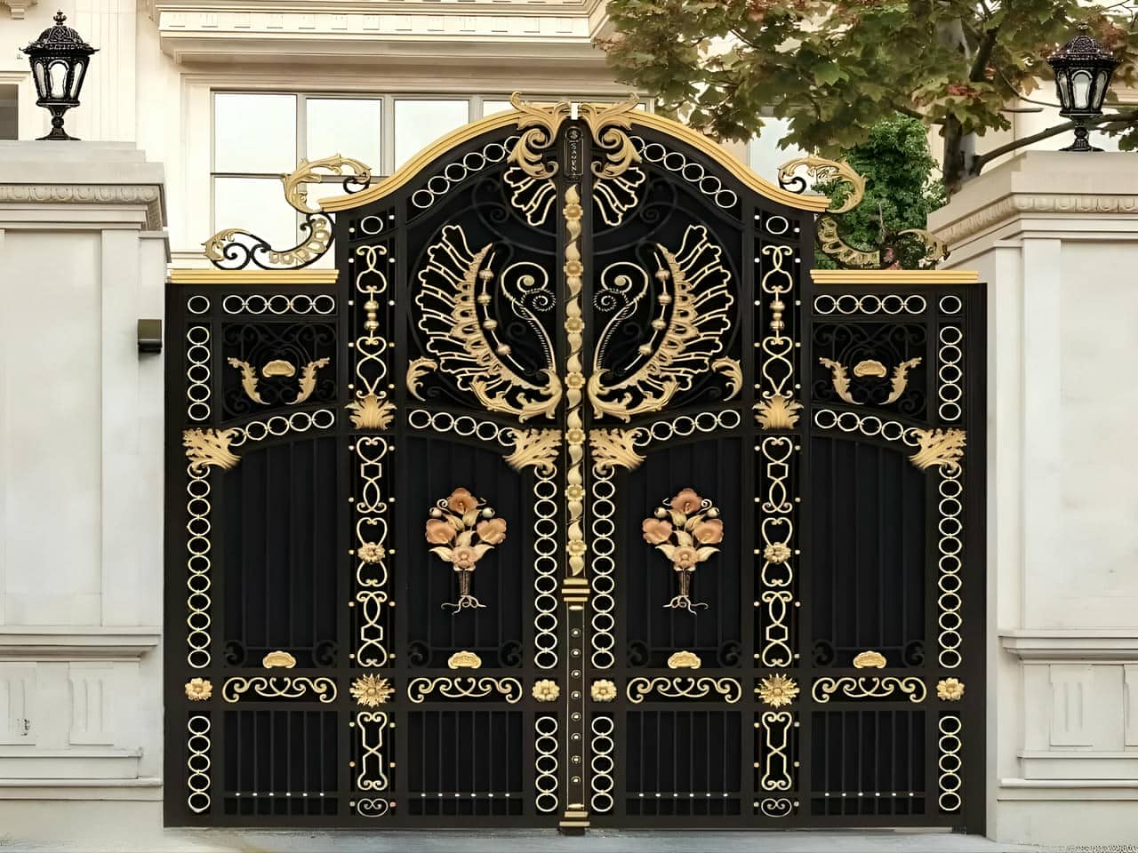 درب ویلایی کلاسیک و مدرنیته ویلا | درب فرفورژه درب ویلایی کلاسیک و مدرنیته ویلا