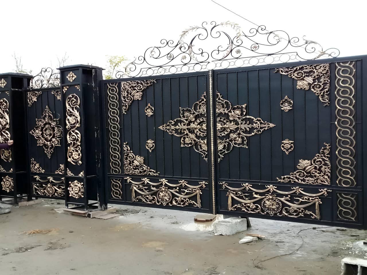درب ویلایی ورودی ساختمان | درب فرفورژه درب ویلایی ورودی ساختمان