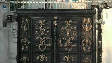 درب حیاط شیک مدرن و مقاوم