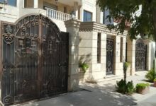 نقشه ساخت و طراحی درب حیاط