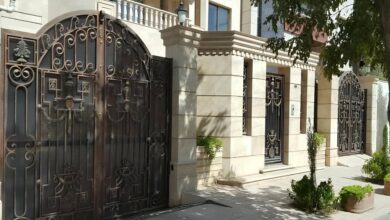 نقشه ساخت و طراحی درب حیاط