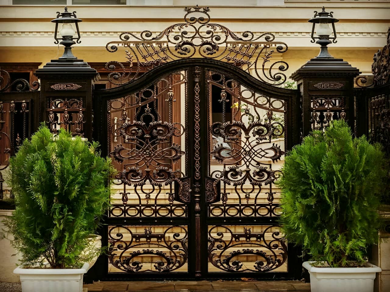 درب ویلا فرفورژه | درب فرفورژه درب ویلا فرفورژه
