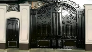 درب حیاط ساده و شیک