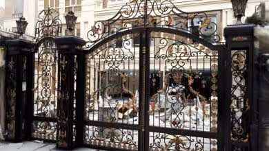 درب آهنی ماشین رو فرفورژه