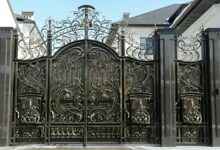 درب حیاط لوکس و لاکچری