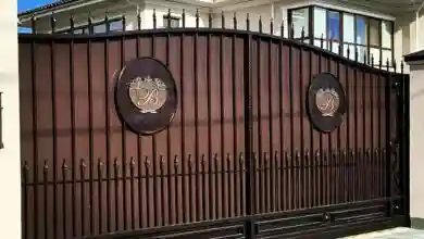 درب حیاط ساده و زیبا