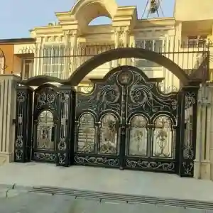 خرید درب حیاط ساختمان لوکس