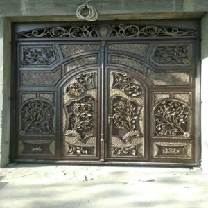 درب فرفورژه ورودی پارکینگ ساختمان