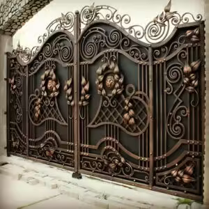 خرید درب پارکینگ فرفورژه با طراحی شیک خرید درب پارکینگ فرفورژه با طراحی شیک