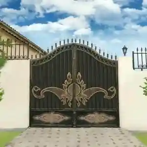 خرید درب حیاط آهنی مقاوم و شیک