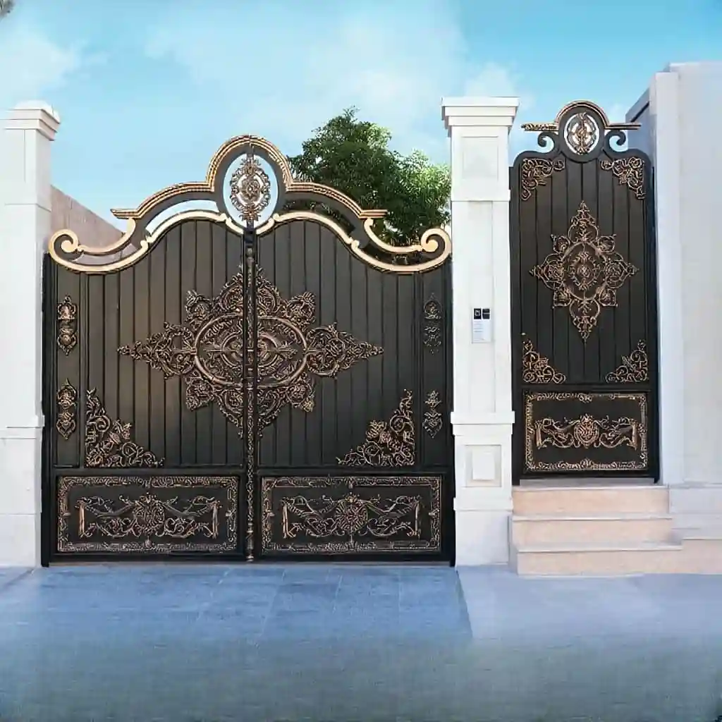 درب مدل گل آرا پارکینگی