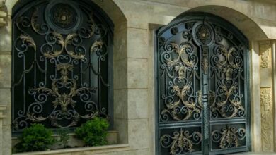 درب فرفورژه ویلایی در باغ عباس‌آباد
