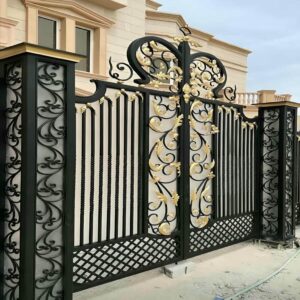 درب حیاط فرفورژه ویلایی در گرگان