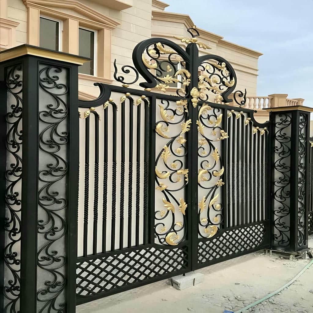 درب حیاط فرفورژه ویلایی در گرگان