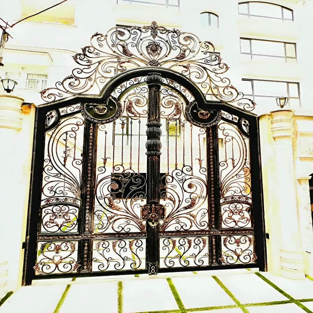 خرید درب حیاط فرفورژه ویلایی ضدزنگ در بجنورد