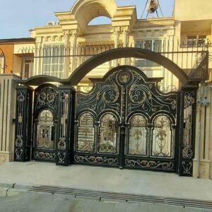 درب حیاط فرفورژه ویلایی در سیرجان