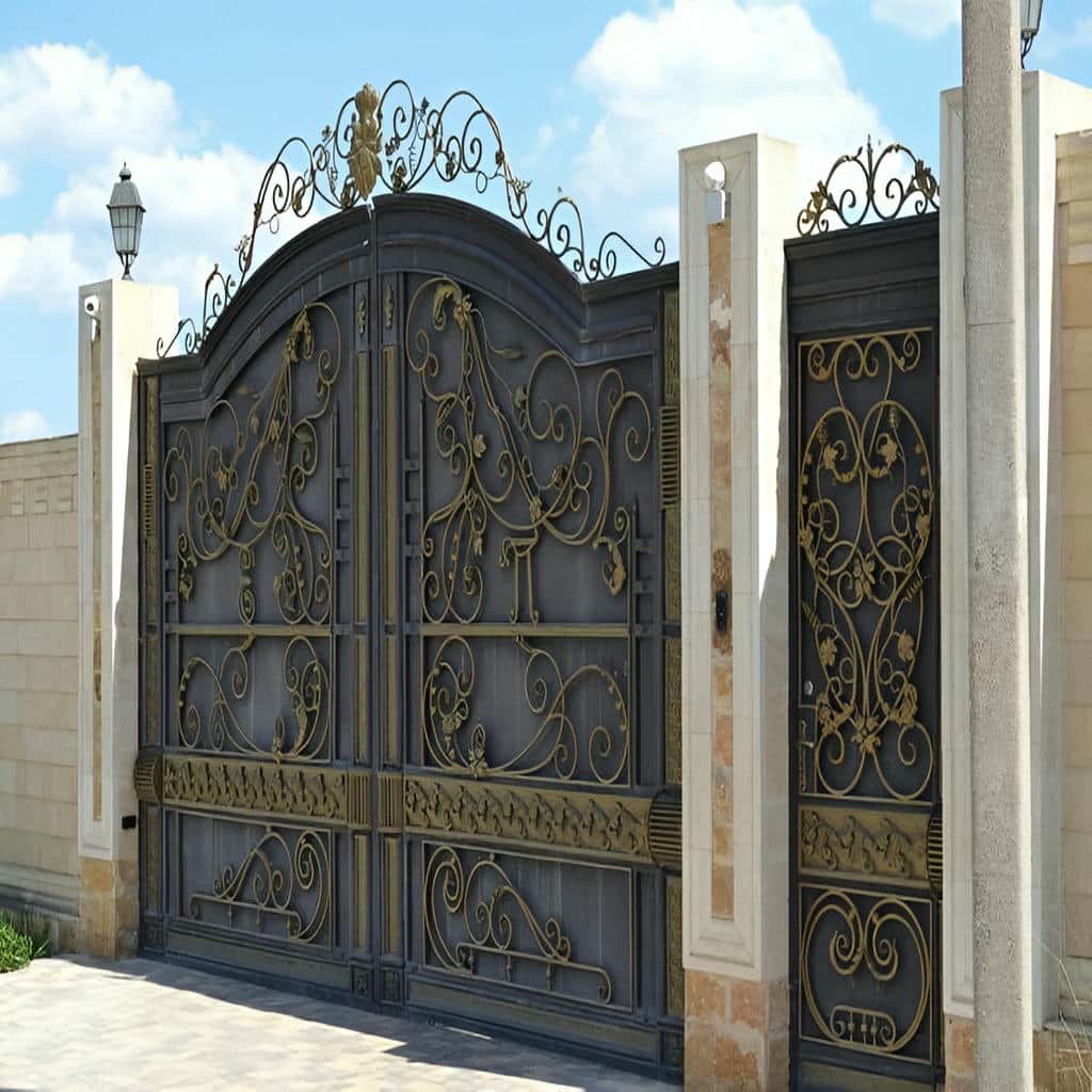 خرید درب فرفورژه ویلایی کوره ای در گنبدکاووس