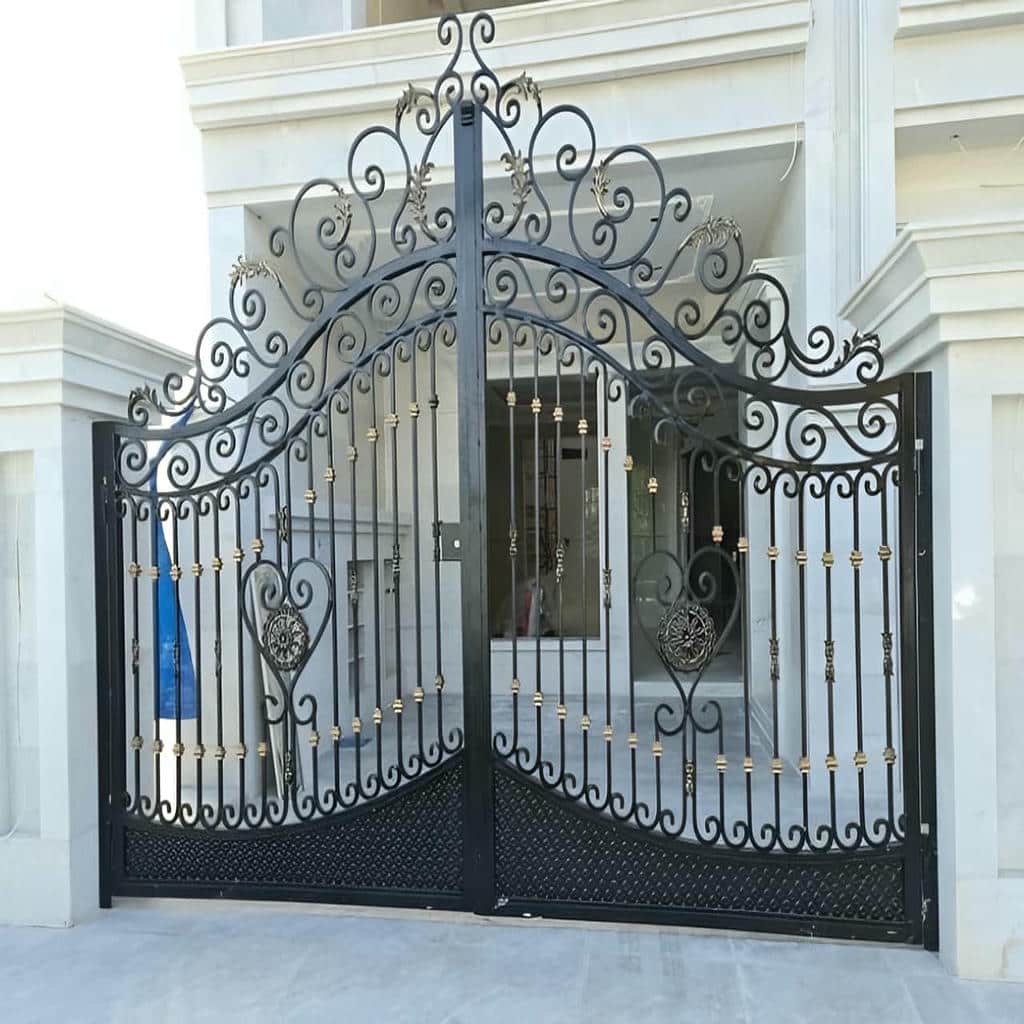 درب حیاط فرفورژه ویلایی در بندرعباس