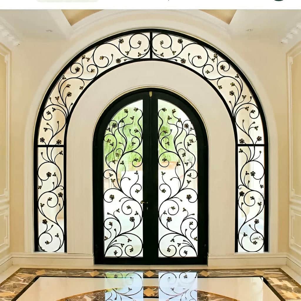 نصب درب فرفورژه ویلایی کلاسیک در رامسر