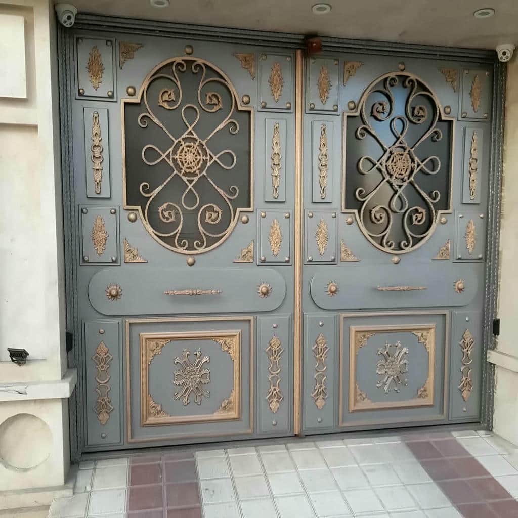 قیمت درب فرفورژه ویلایی مدرن در نسیم شهر