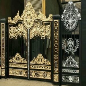 درب حیاط فرفورژه ویلایی در آبسرد