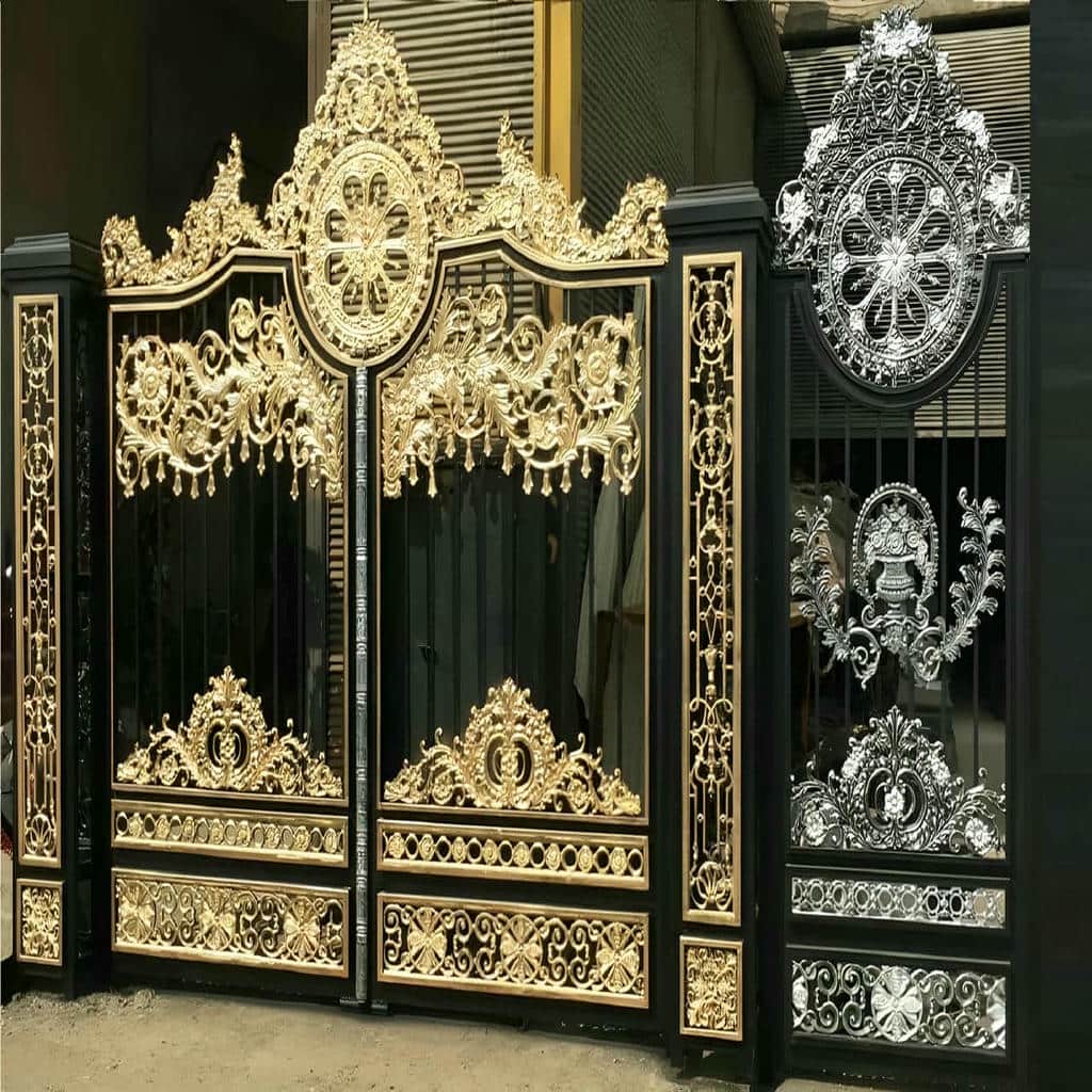 درب حیاط فرفورژه ویلایی در آبسرد