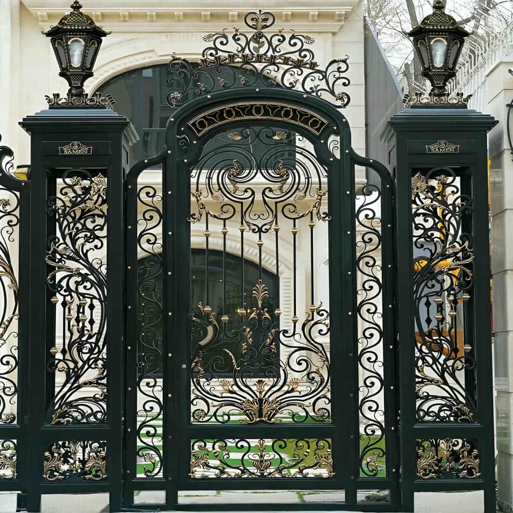 خرید درب فرفورژه ویلایی کلاسیک در بندر چارک