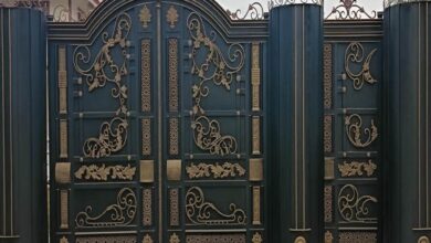 درب حیاط فرفورژه ویلایی در اشتهارد