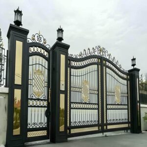 درب حیاط فرفورژه ویلایی در خرمشهر