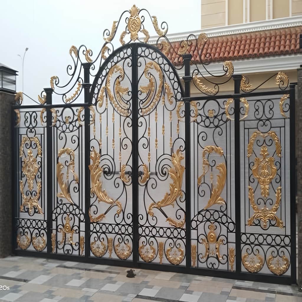 نصب درب فرفورژه ویلایی مدرن در زاهدان