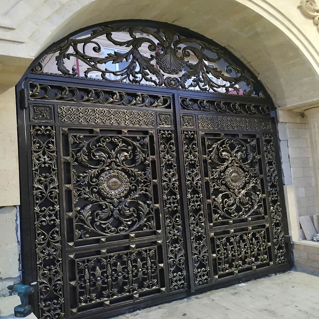 کارخانه درب حیاط فرفورژه ویلایی متناسب در سمنان