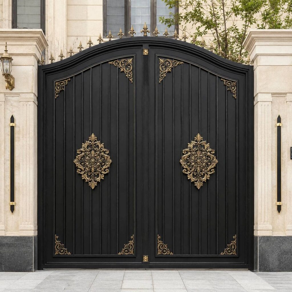 خرید درب پارکینگ مشکی طلایی برای انتخاب آگاهانه