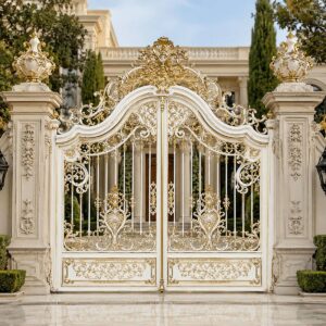 7 طرح درب پارکینگ ویلا ماشین رو