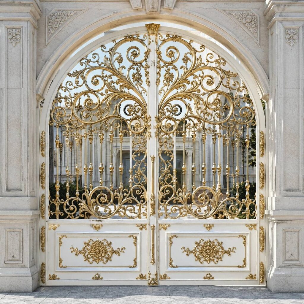 9 طرح درب حیاط کشویی ریل زمینی